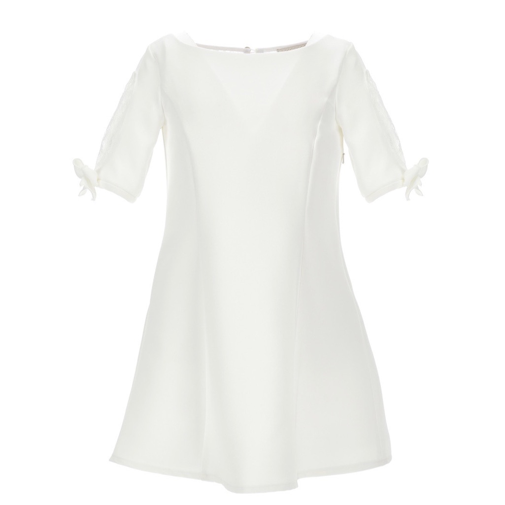 Monnalisa Abito Crepe E Pizzo
